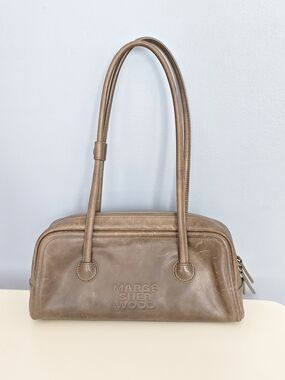 Marge Sherwood brown baguette shoulder bag